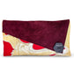 Anna Clutch ‘Raspberry Cranes Burgundy Suede’